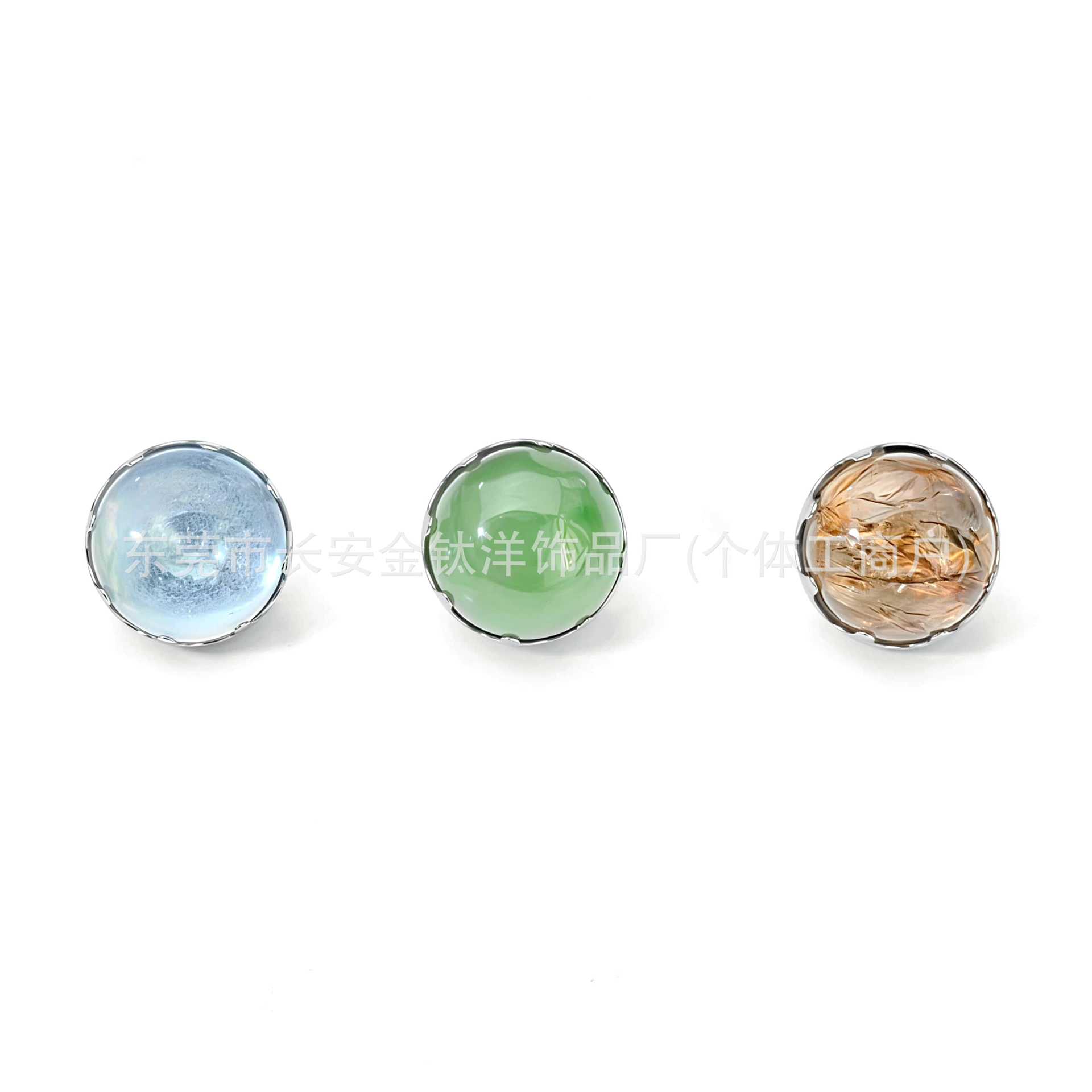 F136 Titanium Serrated Edge Natural Stone Flat-Bottom Lip Stud Tongue Earring - G23 Titanium Alloy Body Jewelry - Image 4