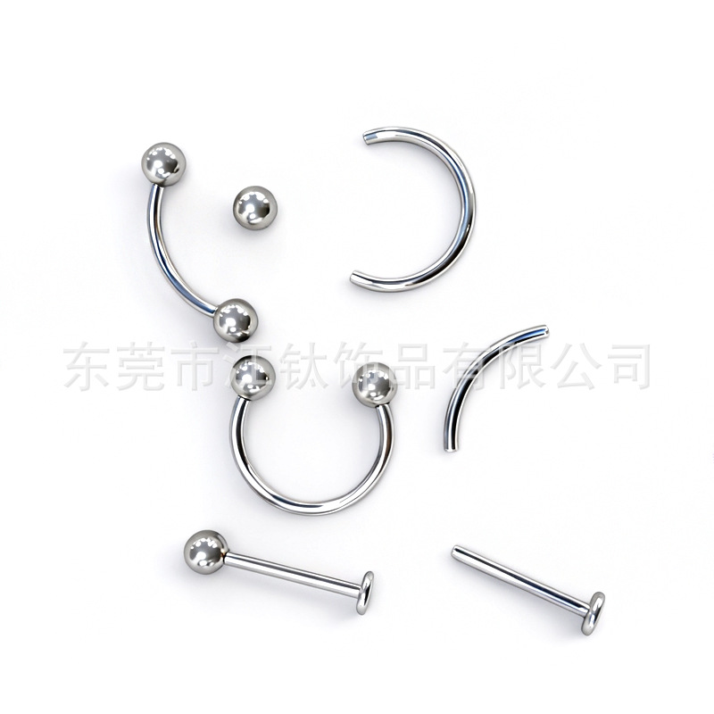 G23 Titanium Lip Nail 16G Internal Thread Basic Model Body Piercing Jewelry for Ear Cartilage Bone - Image 3