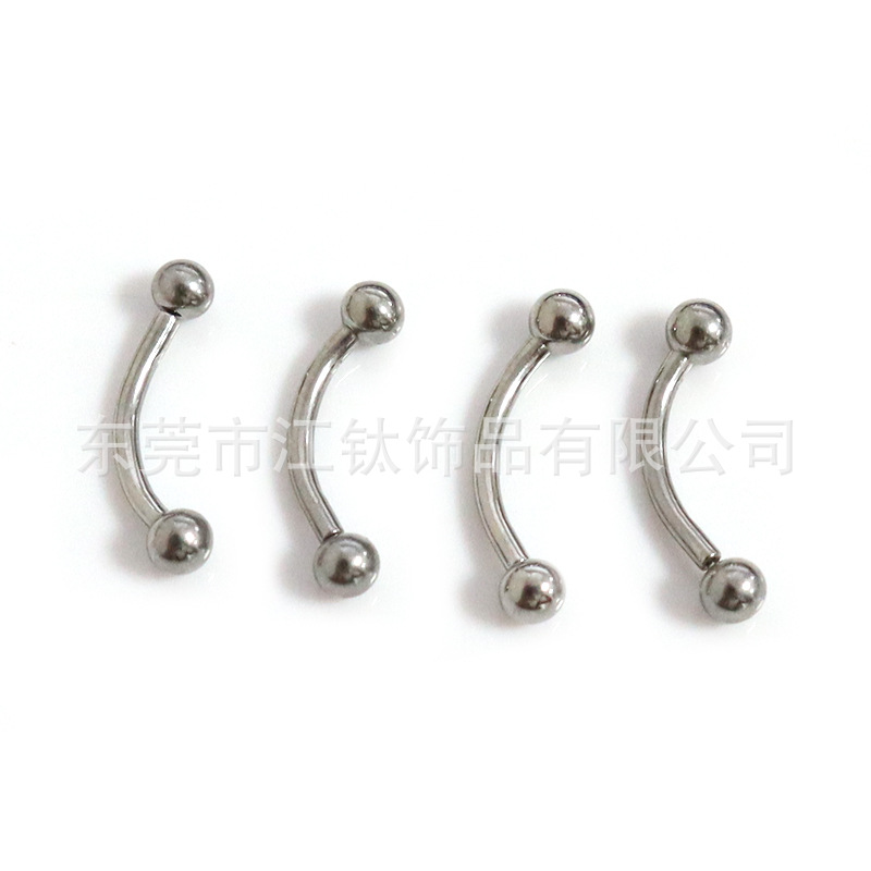 F136 Titanium Eyebrow Nail Pin Ball Bending Rod 16G (1.2mm) G23 Titanium Alloy Body Piercing Jewelry - Image 5