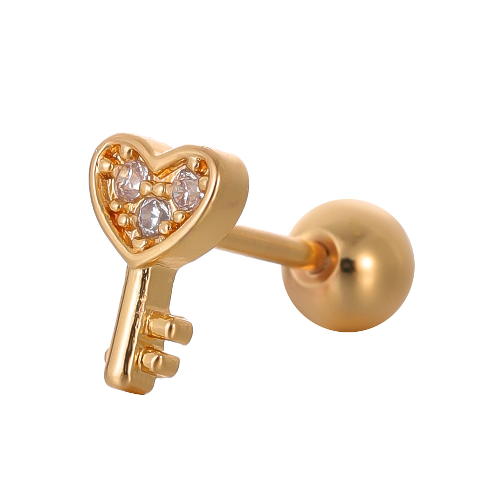Heart Shape CZ Zircon Belly Button Ring Stainless Steel Navel Piercing Jewelry European American Fashion - Image 4