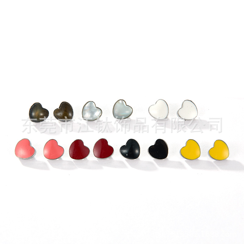 G23 Titanium Ear Cartilage Heart Glue Love Stud Ear Piercing Jewelry - Image 5