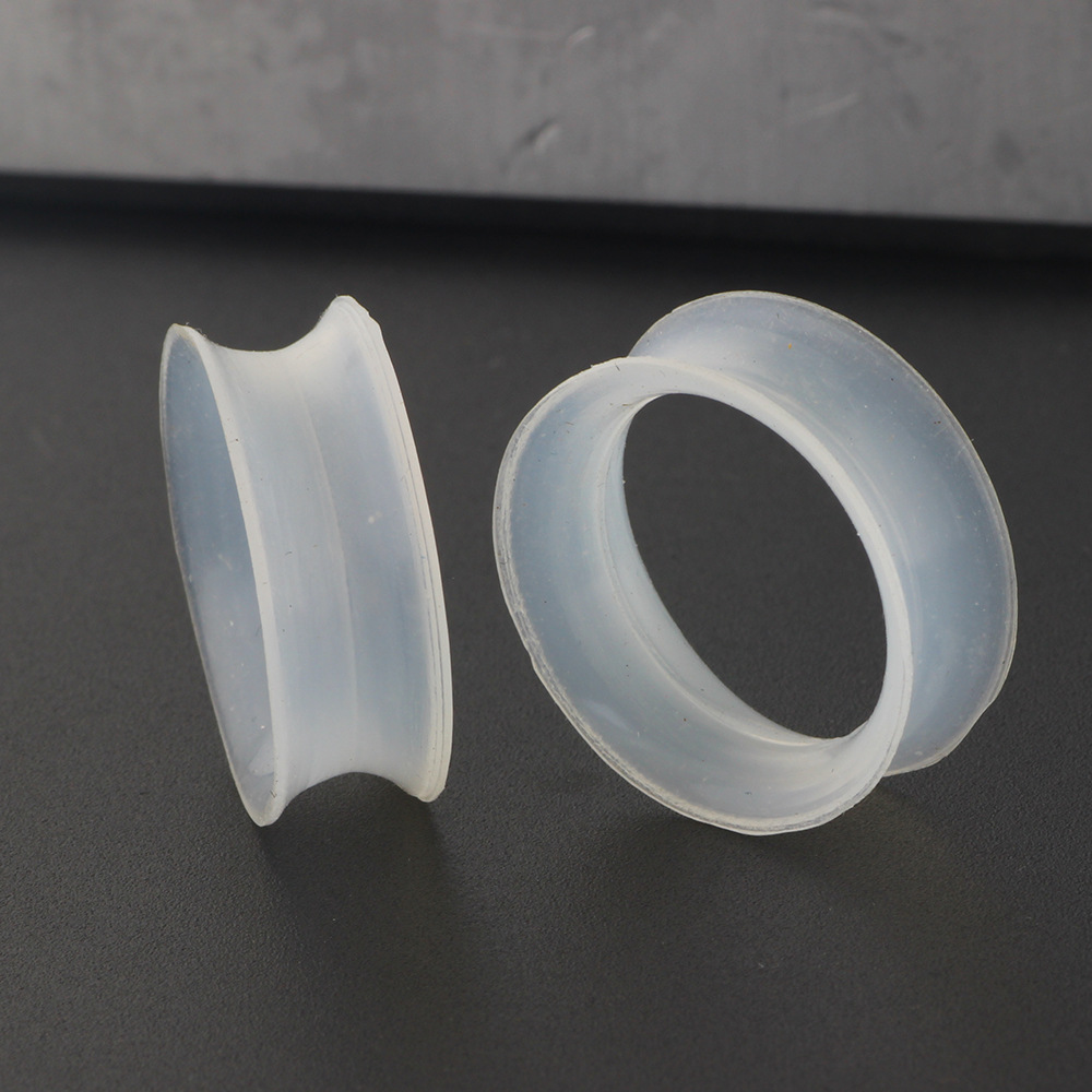 Cross-border Hollow Silicone Auricle Ear Expander Skin Color Soft Ear Plug 4-25mm Personality Piercing Ear Hole Support Large Ear Plug - Image 4