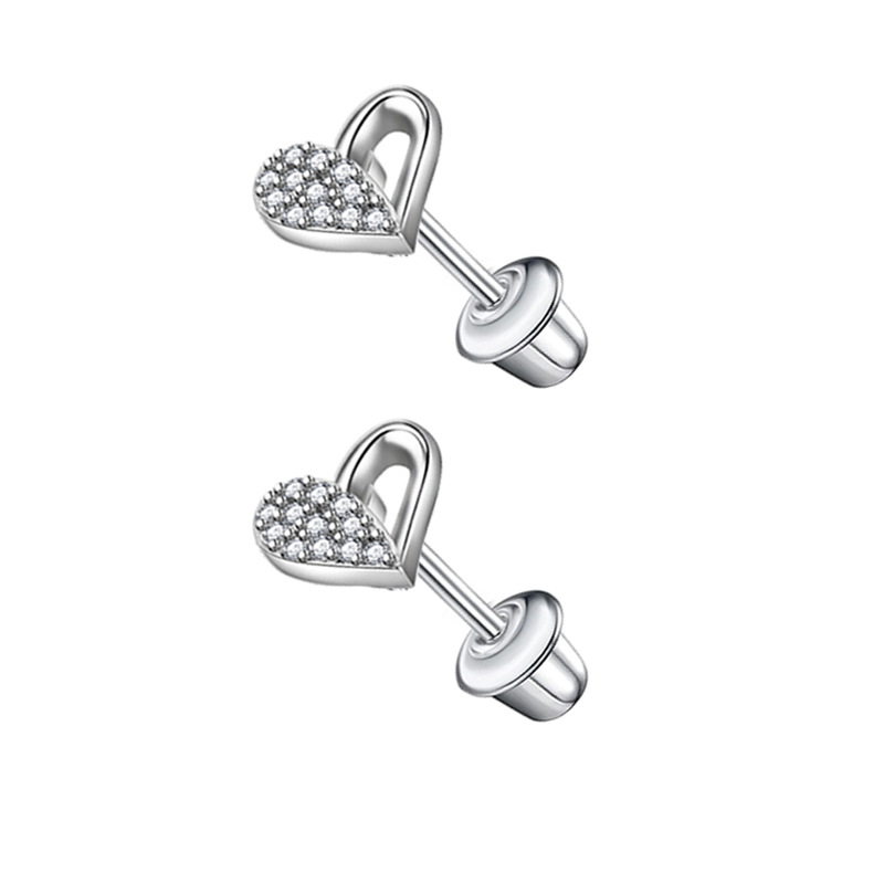 Stainless Steel Micro Inlaid Zircon Star Butterfly Ear Bone Nail Thread Fashion Ear Stud Earrings Set - Image 5