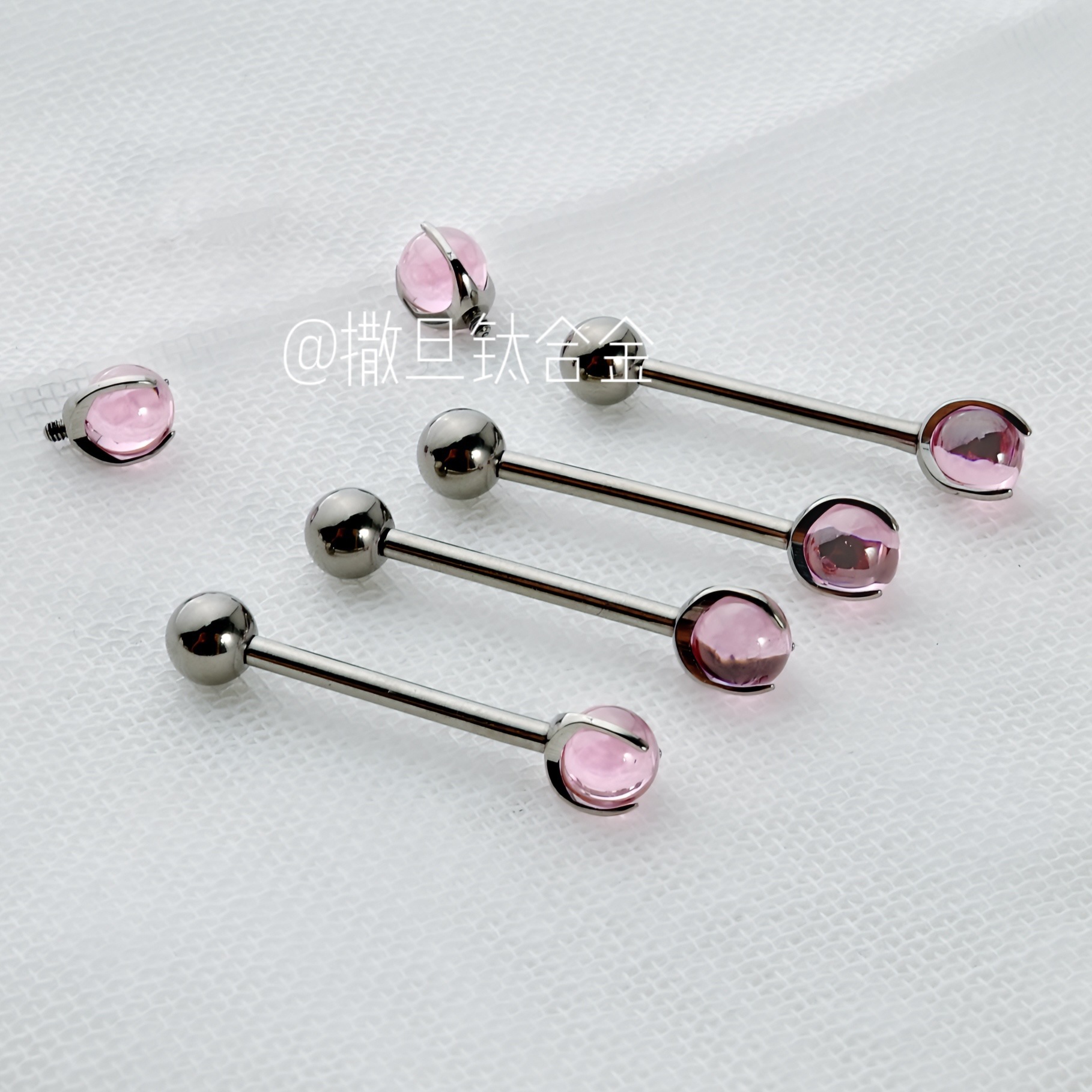 F136 Titanium Alloy Tongue Barbell Internal Thread - 20mm Length 1.6mm Gauge - Anodized Color Change Piercing Jewelry - Image 4