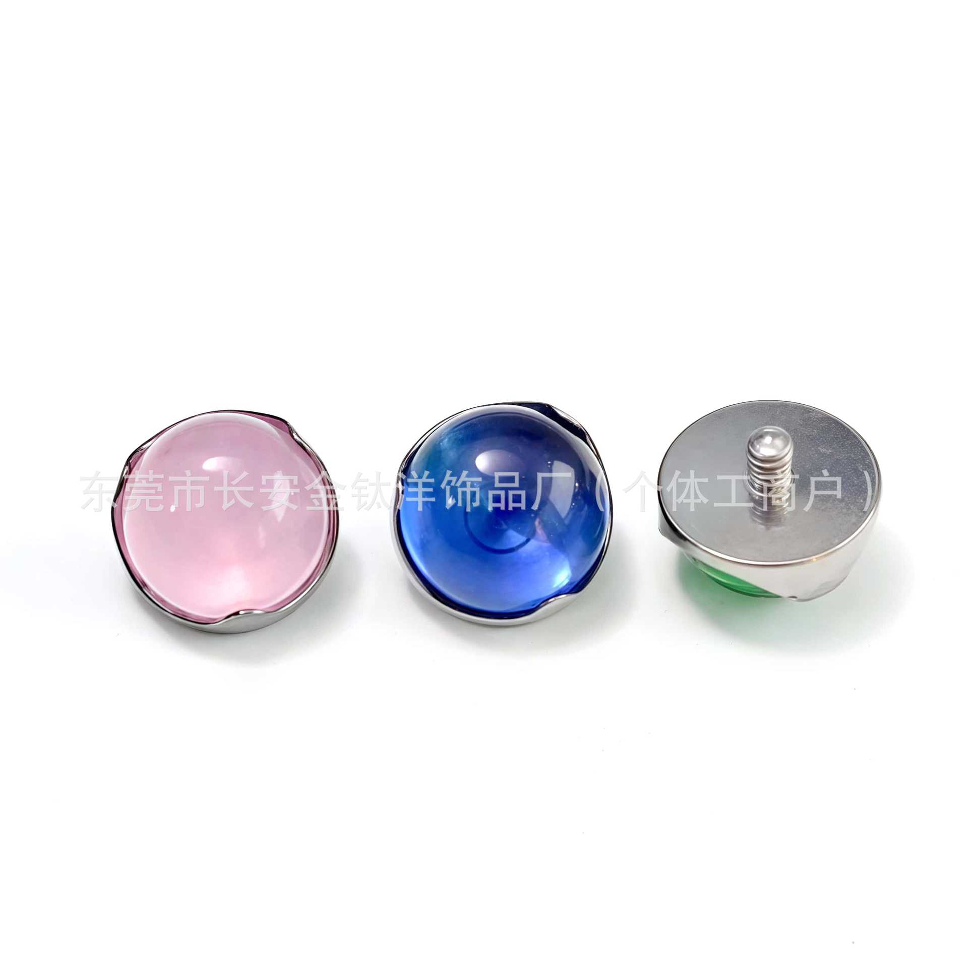 F136 Titanium Wave Edge Opal Flat Base Lip Ear Cartilage Barbell Piercing Jewelry - Image 4