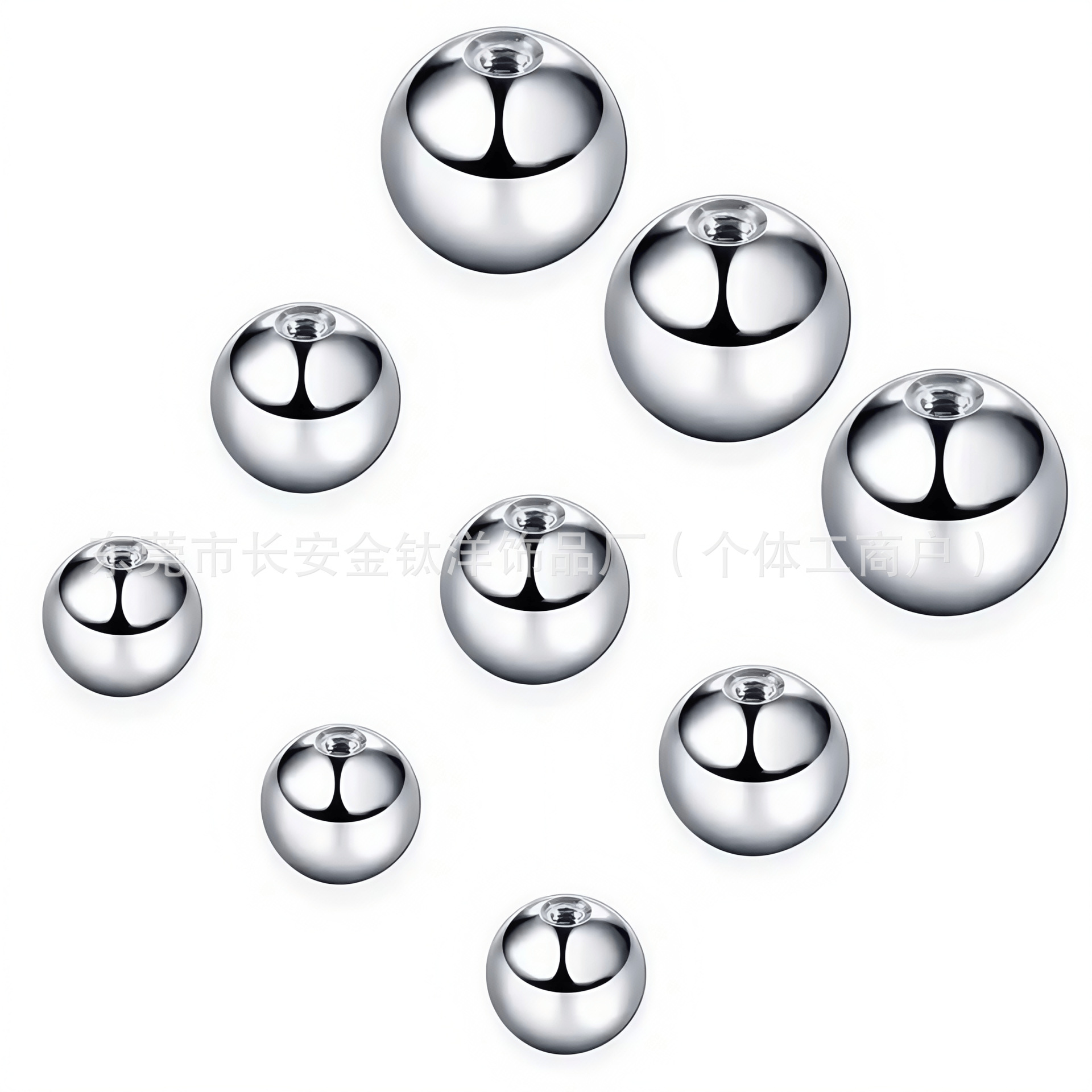 F136 Titanium Externally Threaded Tongue Nail Lip Labret Barbell with Ball - G23 Titanium Piercing Jewelry 1.6mm - Image 4