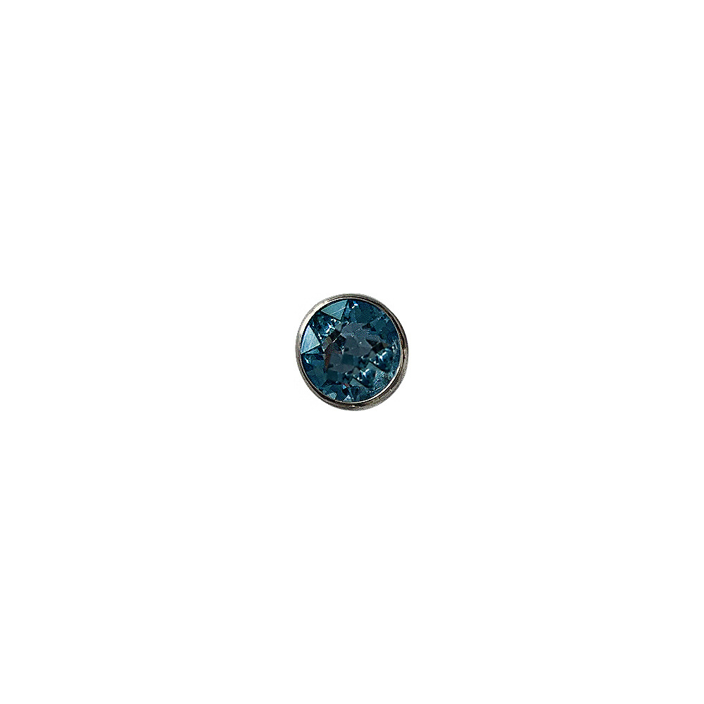F136 Titanium Swarovski Super Large 8mm Disc 16G Lip Nail Drill Cup Wrapping Flash Titanium Alloy Earrings - Image 5