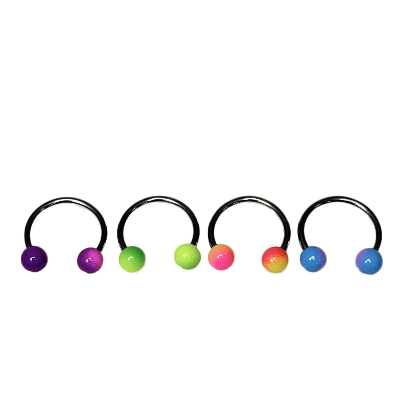 Purple Pink Candy Colored Acrylic Lip Ring 12mm External Thread 316L Surgical Steel Lip Piercing Jewelry - Image 5