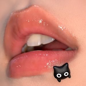 Cartoon Black Cat Lip Labret Stud 16mm Length 1.2mm Thick Cartilage Earring Internally Threaded 316L Surgical Steel Cute Sexy Lip Piercing Jewelry Wholesale