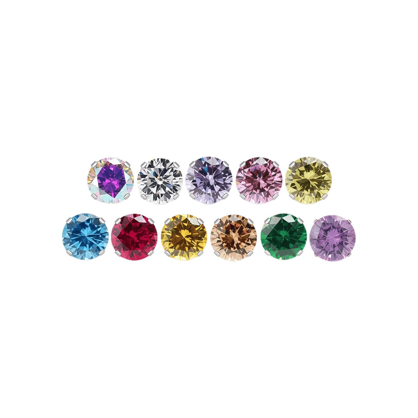 F136 Titanium Internally Threaded 5A Zircon Claw Zirconium Ear Nose Lip Nail G23 Titanium Alloy Piercing Stud - Image 5