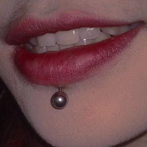 3mm Ball Lip Labret Stud 316L Surgical Steel Nose Nail Lip Piercing Jewelry 16mm Bar