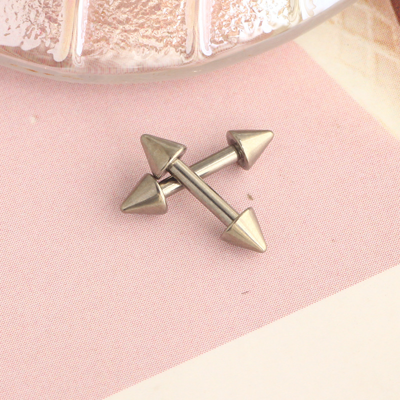 16G Star Bridge Nail Lip Ring Titanium Alloy G23 Body Piercing Jewelry - Image 2