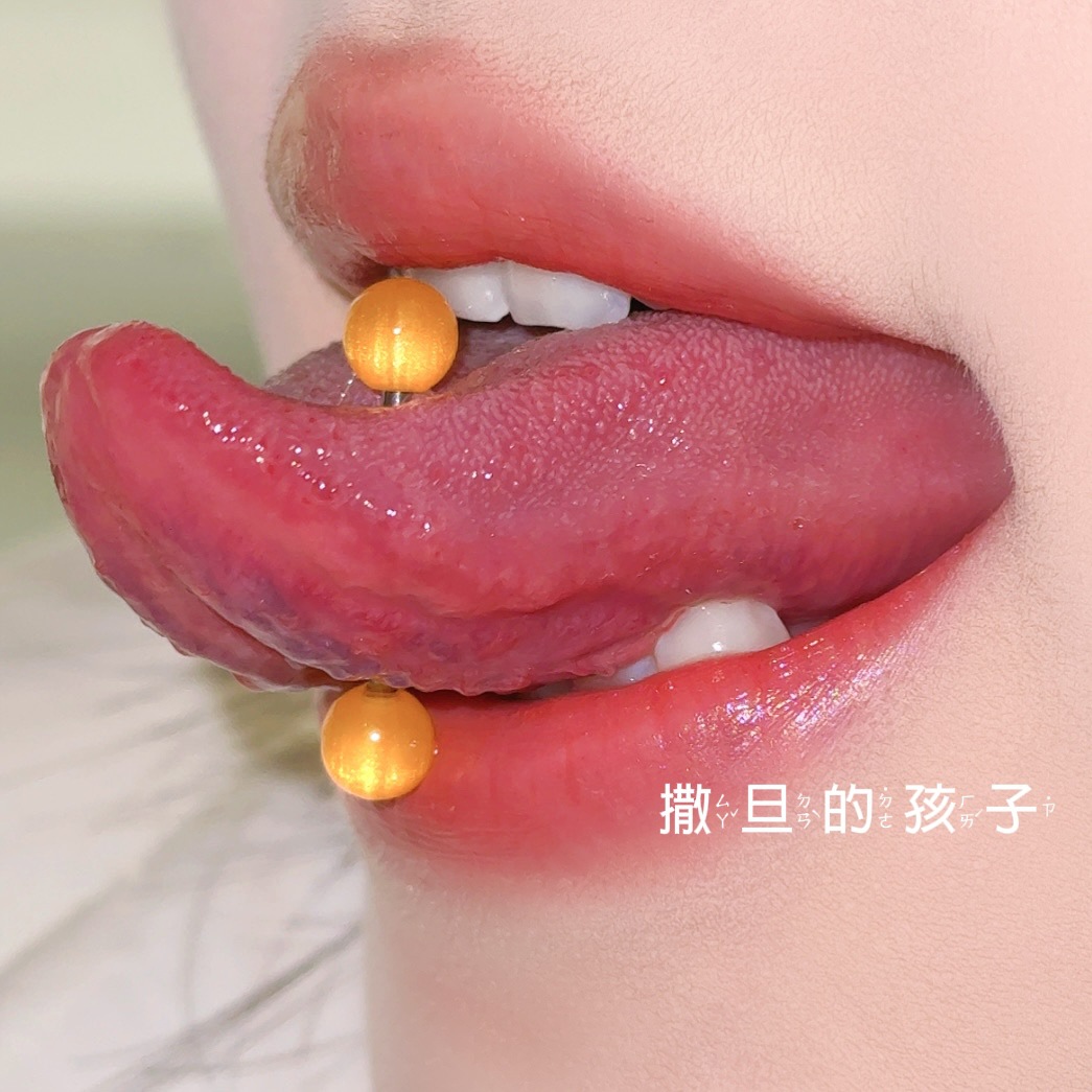 Satan's Children 16G Tongue Barbell Titanium Steel Tongue Ring Spice Girls Flash Tongue Piercing Jewelry - Image 3