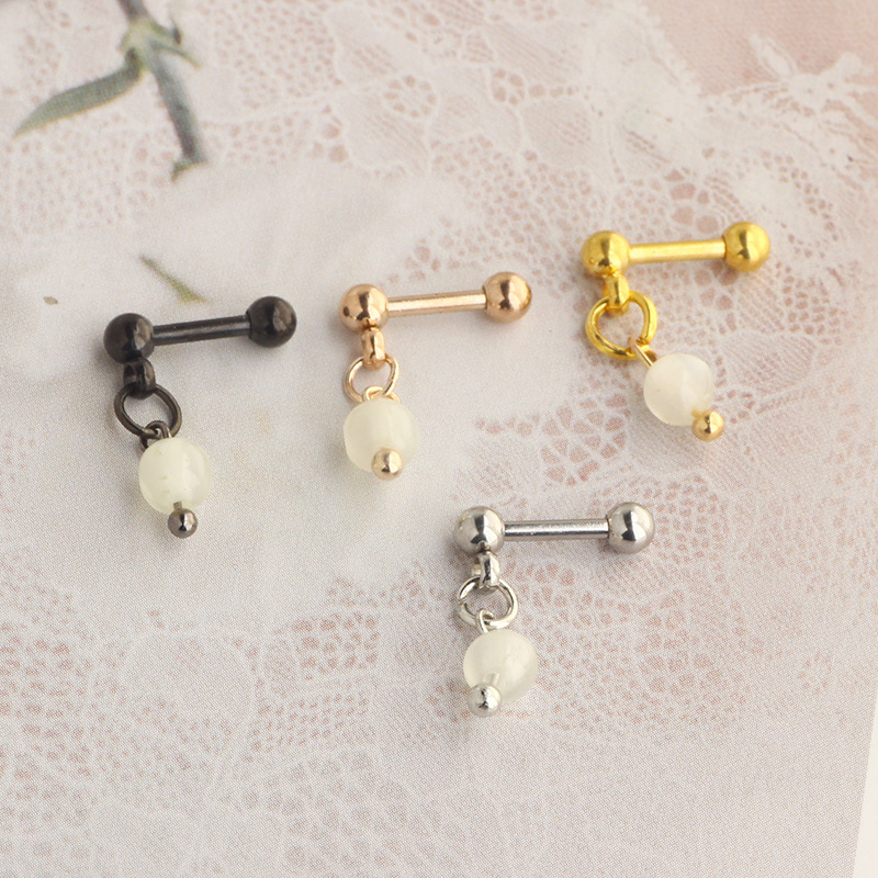Stainless Steel Star Ear Bone Nail Barbell Earrings Double Head Screw Ball Earrings Popular Piercing Jewelry - Image 4