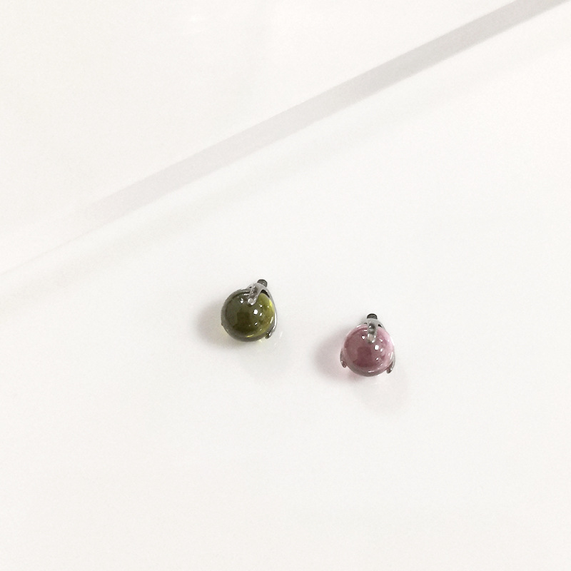 G23 Titanium Three-Claw Zircon Ball Tongue Nail Piercing Jewelry 14G 16G Anodized - Image 3