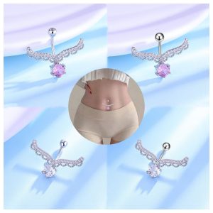 Sweet Hot Selling Antler Belly Button Ring Dangle Belly Ring Ladies Body Piercing Jewelry