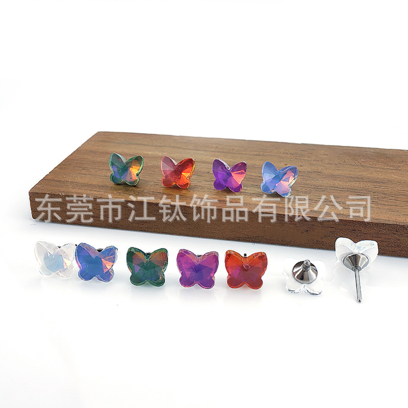 G23 Titanium Alloy Ear Bone Butterfly Stud - High Quality Body Piercing Jewelry for Cartilage - Image 3