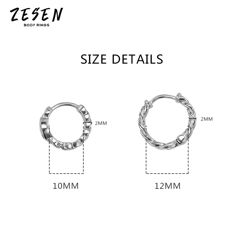 2021 Korean Style Smiley Face Hollow Out Stainless Steel Earrings for Men and Women Geometric Silver Earrings - Image 5