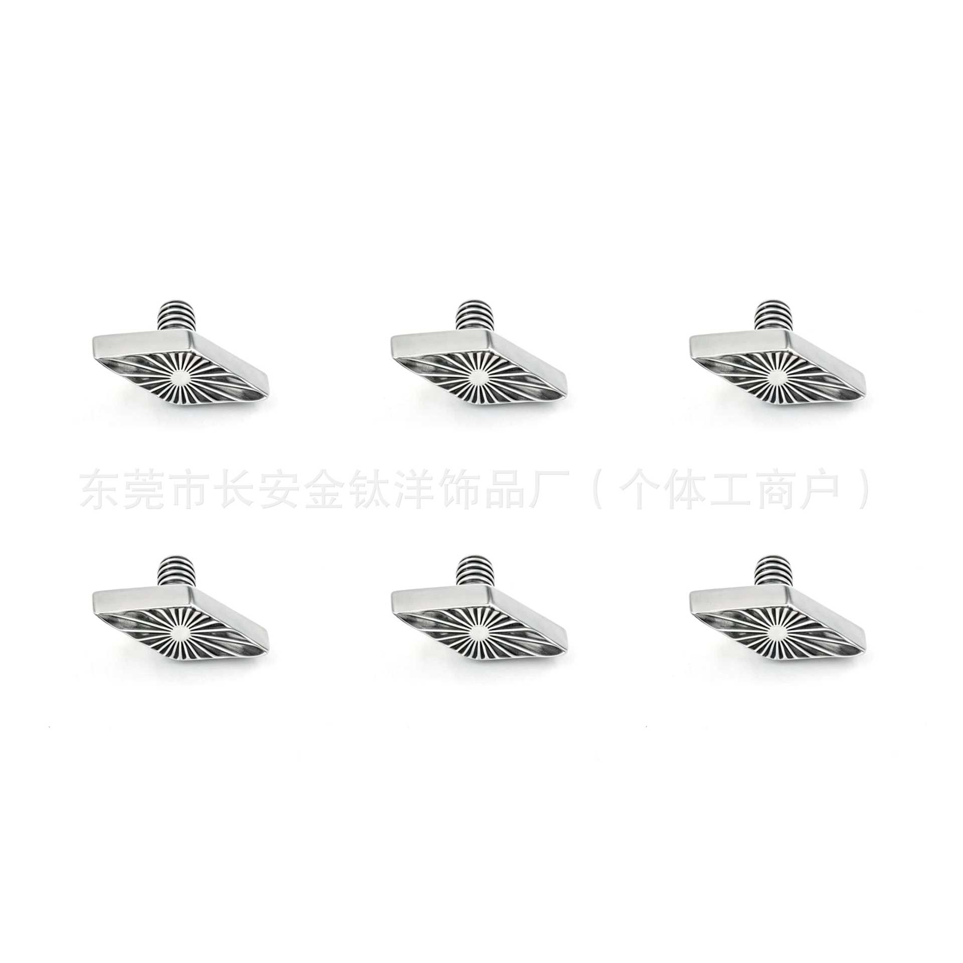 F136 Titanium Radiating Rhombus Mini Earrings Lip Nails Nose Nails Cochlear Nails Ear Bone Nails G23 Titanium Alloy Piercing Jewelry - Image 5