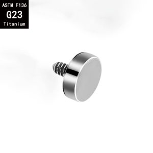 G23 Titanium Flat Buried Nail Lip Nail Ear Studs Base Nail Piercing Jewelry Accessories 5mm