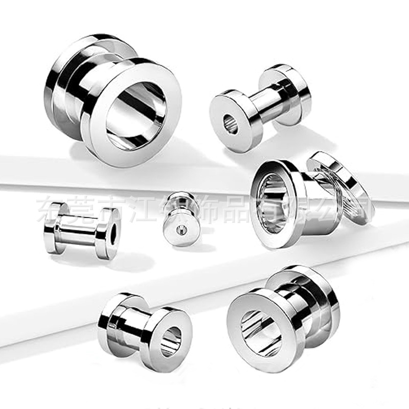 G23 Titanium Double Trumpet Ear Expanders - 12mm Ear Cartilage Piercing Jewelry for Women Men - Image 3