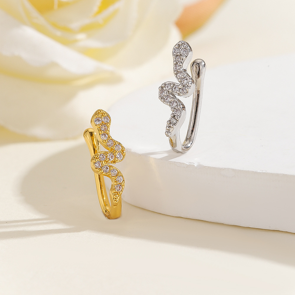 Copper Inlaid Zircon Flower Love Nose Clip Nose Ornaments Puncture-free Jewelry for Men and Women - Image 4