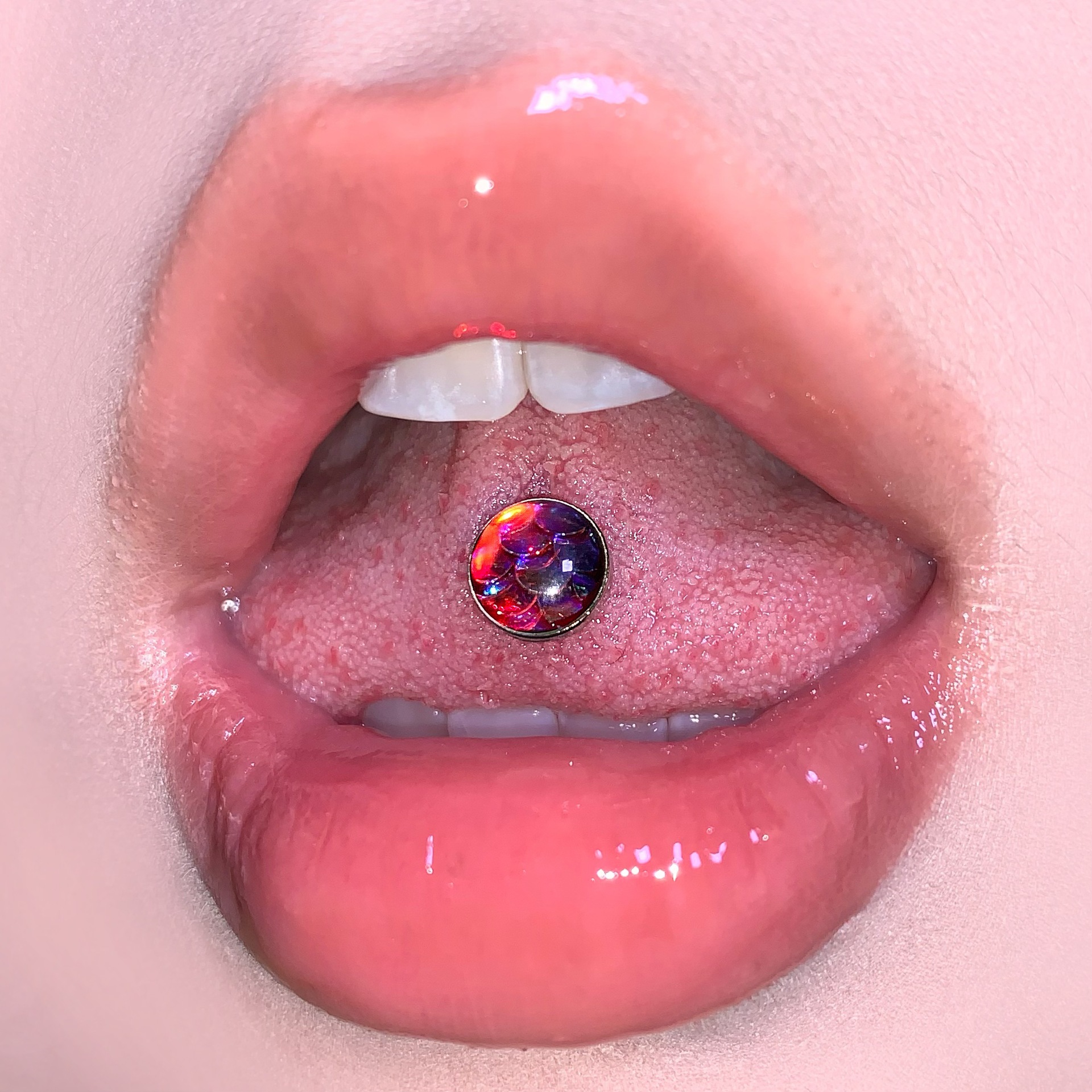 Shining Mermaid Legend Tongue Nail Steel Titanium External Thread Tongue Piercing Jewelry Wholesale - Image 3