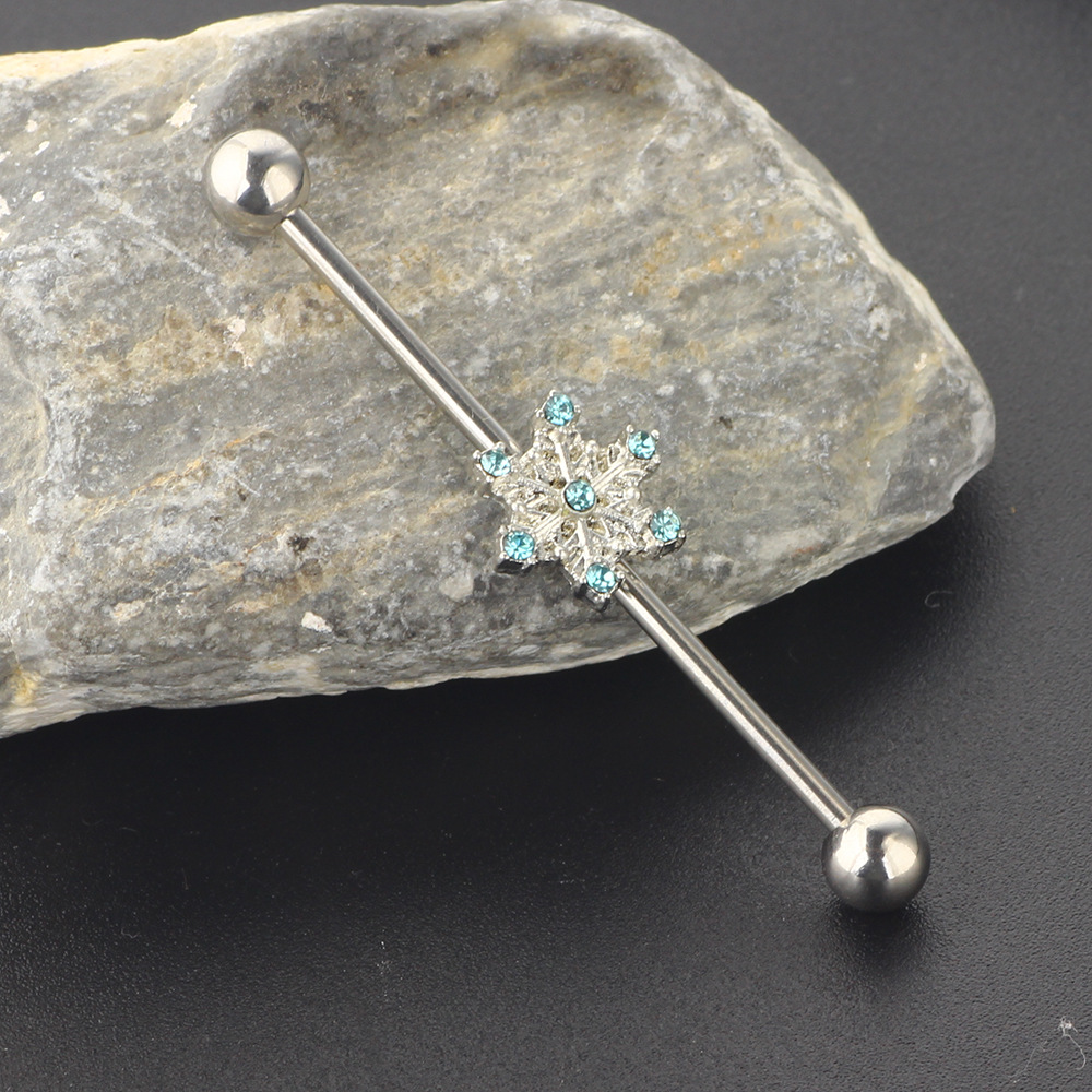 Industrial Barbell Ear Stud 316L Surgical Steel Body Piercing Jewelry Long Rod Cartilage - Image 3