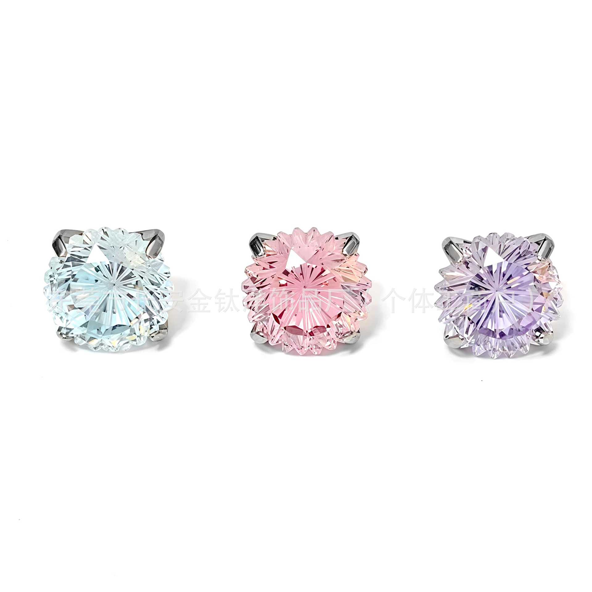 G23 Titanium Violet Crown-Cut Lip Tongue Nose Ear Cartilage Piercing Jewelry F136 Titanium Round Base - Image 2