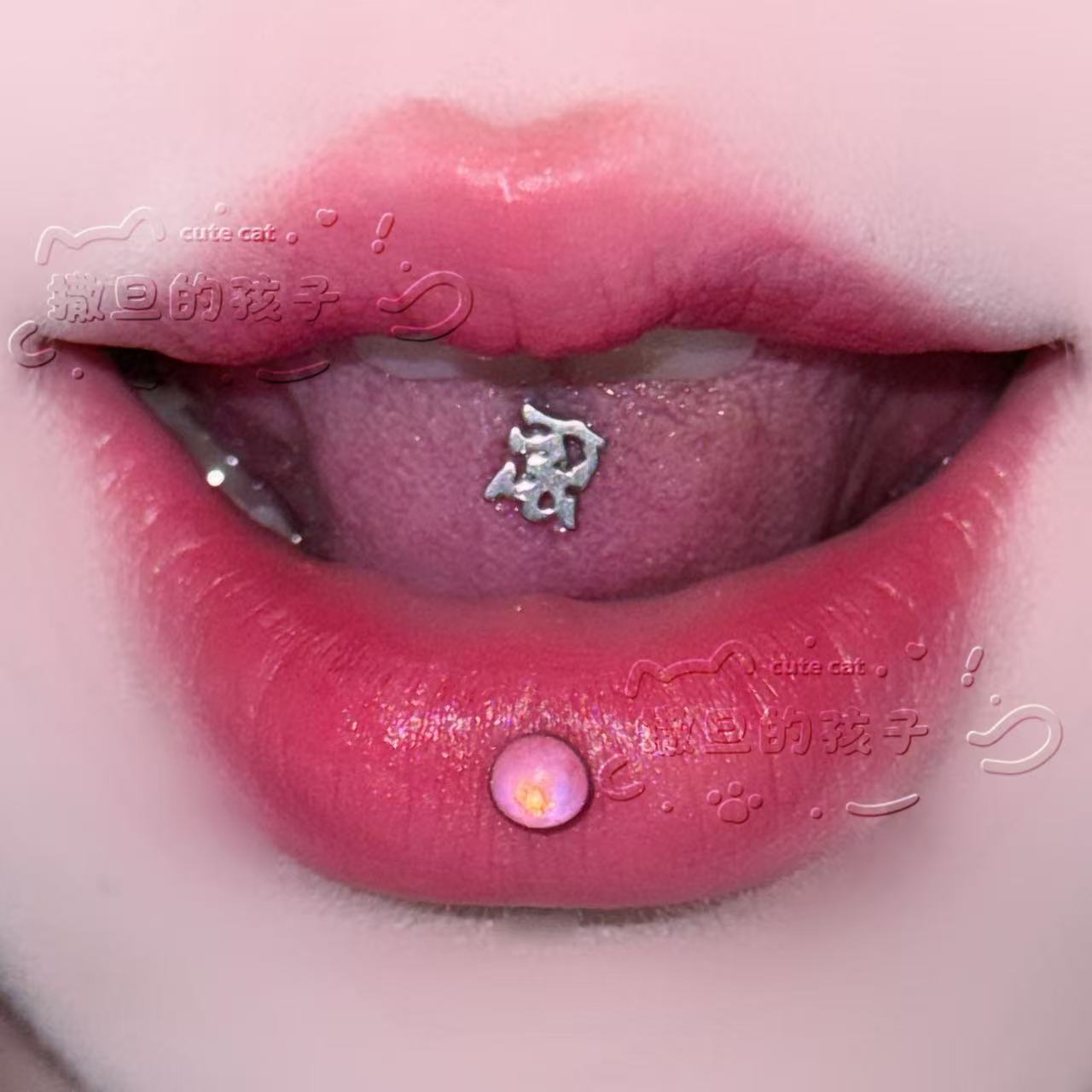 Satan's Child 'Roll' Drinkable Tongue Barbell 16mm Length 1.6mm Thick Stainless Steel Tongue Piercing Jewelry - Image 4