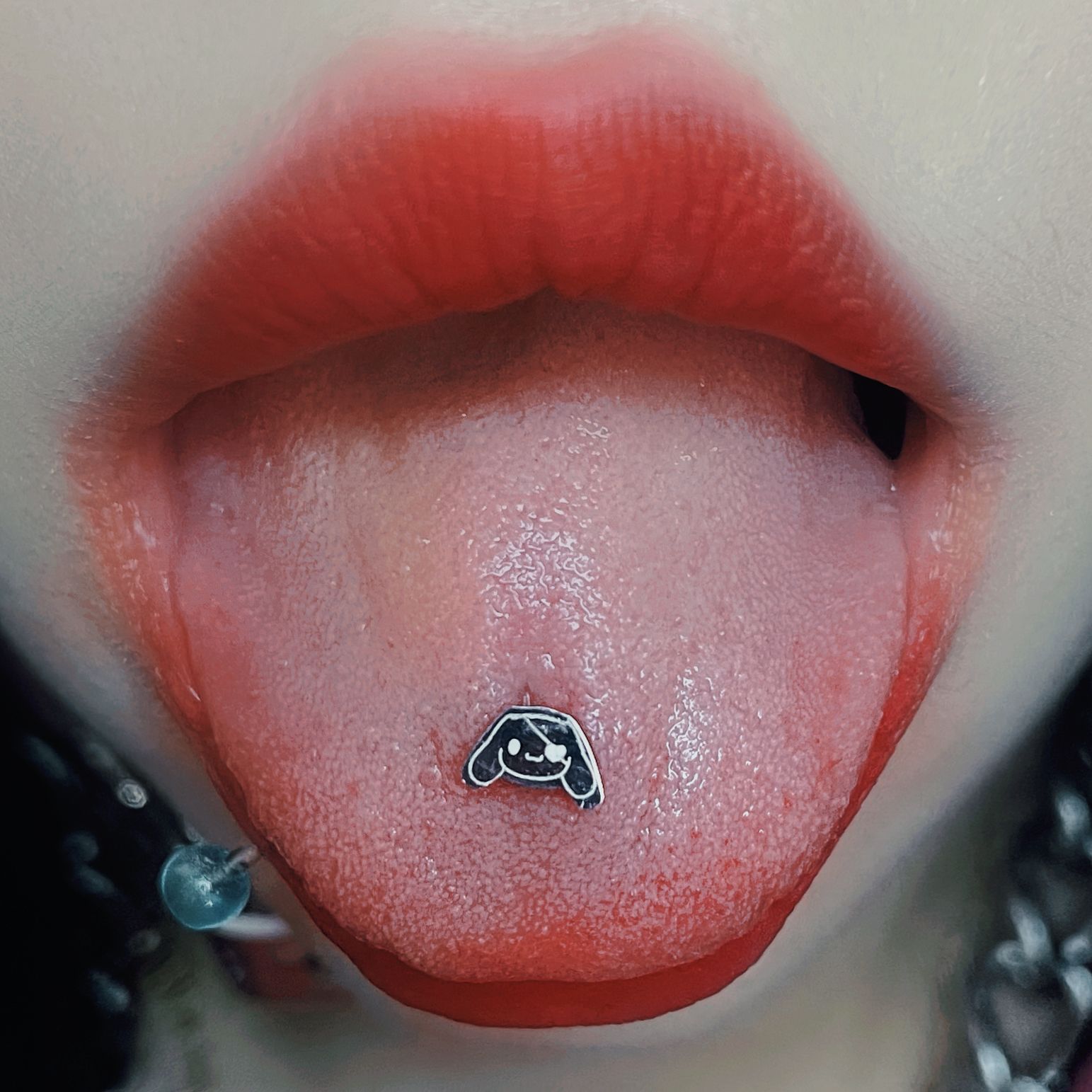 Sanrio Kuromi Melody Jade GUI Dog 12mm 1.6mm Tongue Barbell 316L Surgical Steel Cartoon Tongue Ring Piercing Jewelry - Image 3