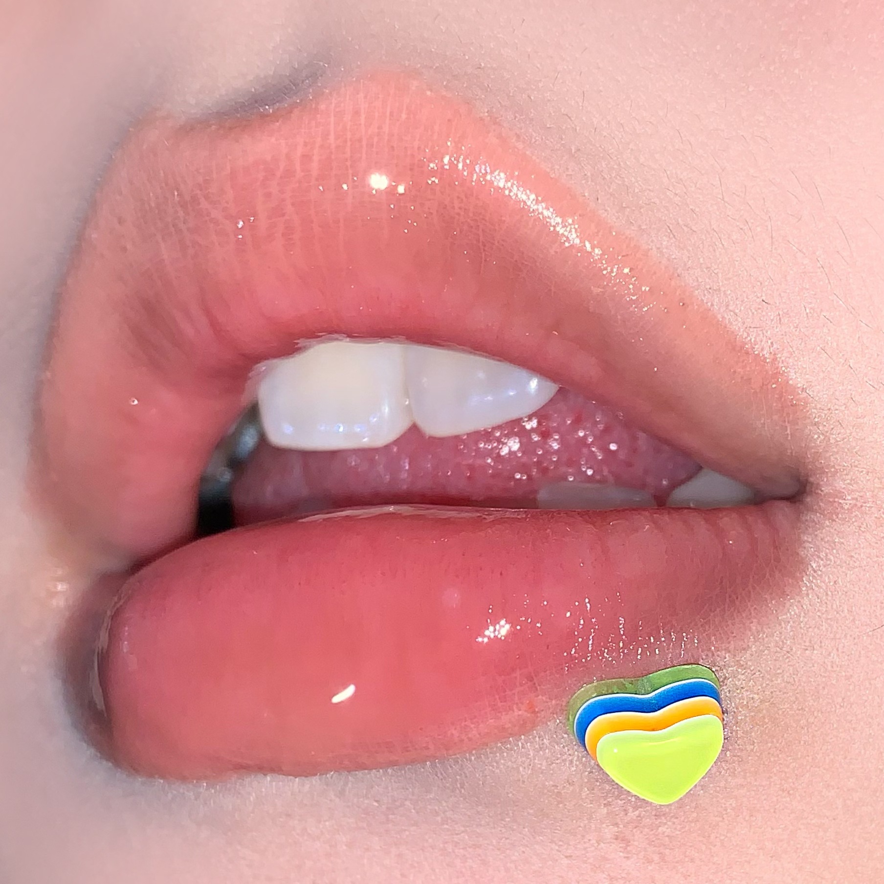 Colorful Star Heart Lip Nail Dopamine Sexy Style Titanium Steel Ear Bone Nail Piercing Jewelry Wholesale - Image 4