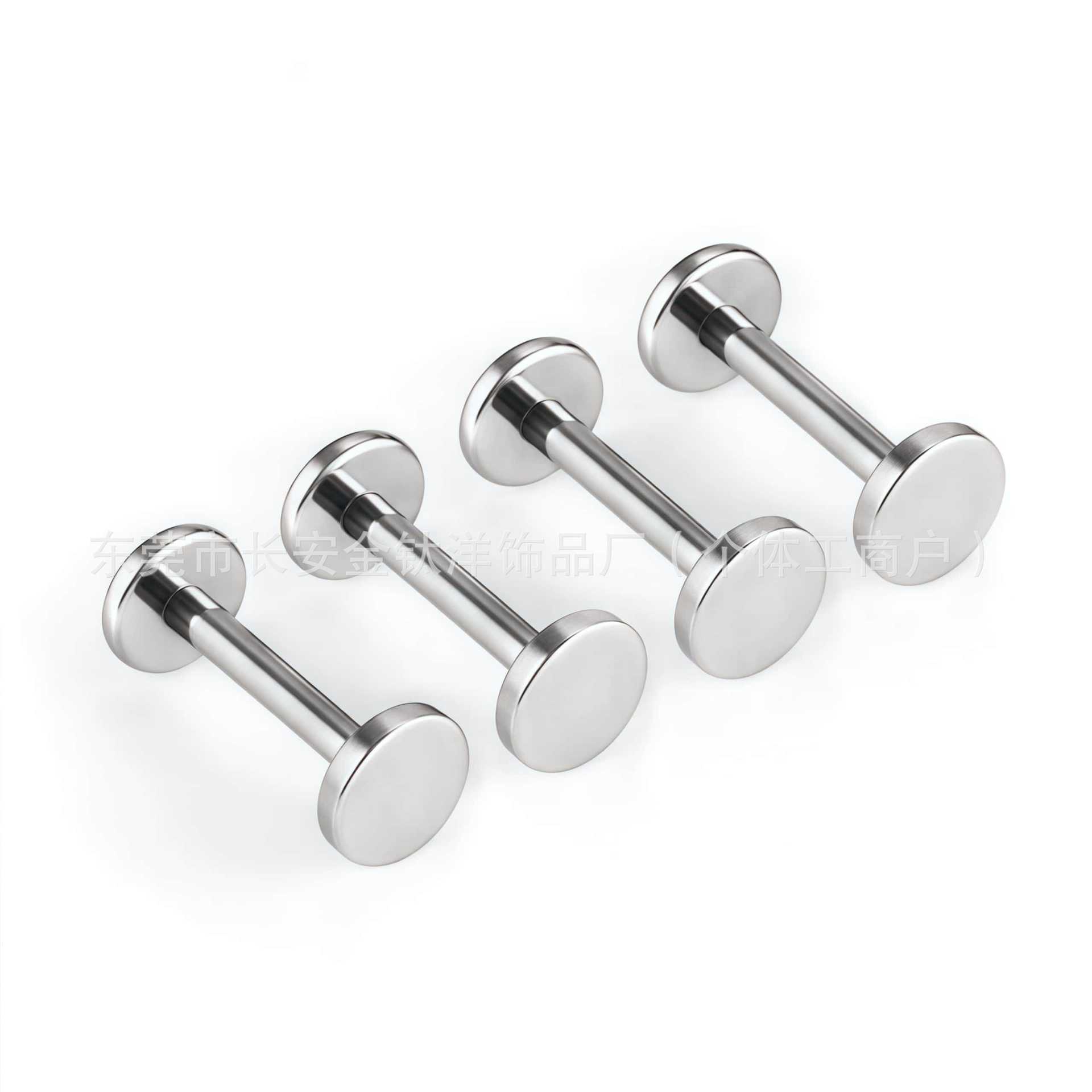 F136 Titanium Round Disc Insert Lip Stud Rod Pin Ear Stud Nose Stud Cochlear Ear Bone Stud G23 Titanium Piercing Jewelry - Image 2