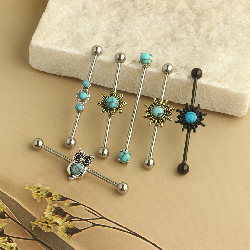 316L Surgical Steel Industrial Earring Ear Piercing Jewelry Cartilage Stud Helix Tragus Conch Daith Rook Barbell - Image 4