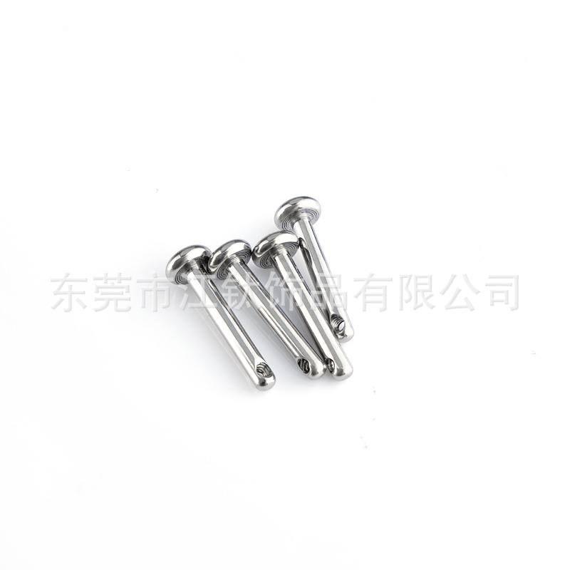 F136 Titanium Side Threaded Ear Bone Nail G23 Titanium Alloy Body Piercing Earrings - Image 3