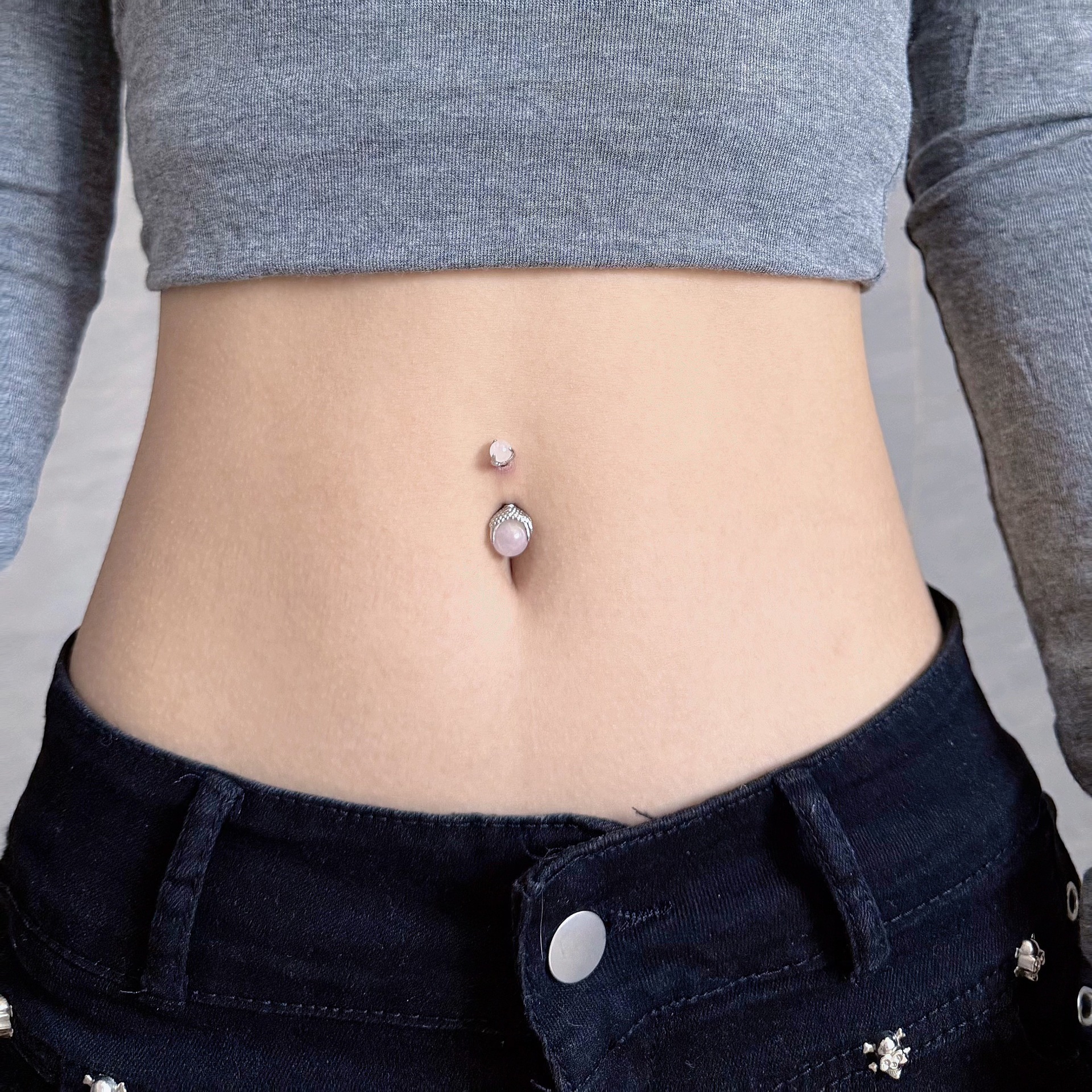 Cross-Border Dragon Claw Opal Belly Button Ring Sexy European American Style Navel Piercing Titanium Steel Belly Jewelry Wholesale - Image 2