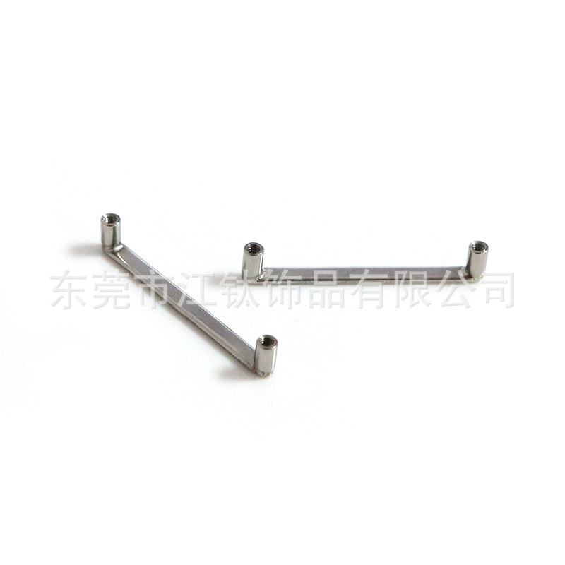 G23 Titanium Inner Tooth Right Angle Rod Long Buried Nail Base Double Head Skin Grafting Nail Human Body Puncture Subcutaneous Implantation Clavicle Nail - Image 5