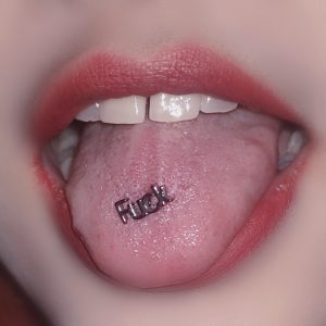 Hot Girl Titanium Steel Tongue Nail Tongue Ring Barbell 12mm 1.6mm Body Piercing Jewelry Wholesale