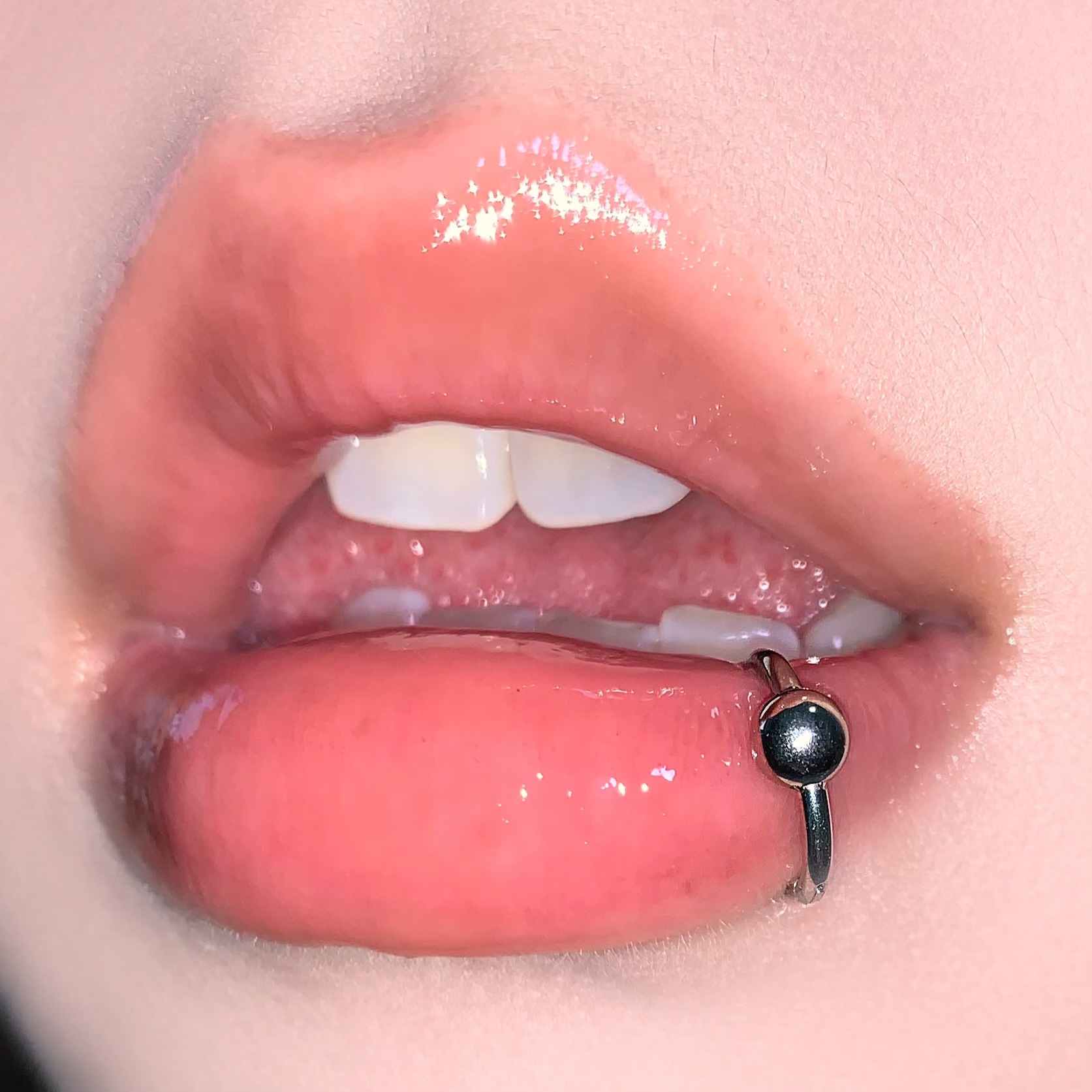 316L Surgical Steel Lip Ring Seamless Hoop Snake Design Gold Color Body Piercing Jewelry - Image 2