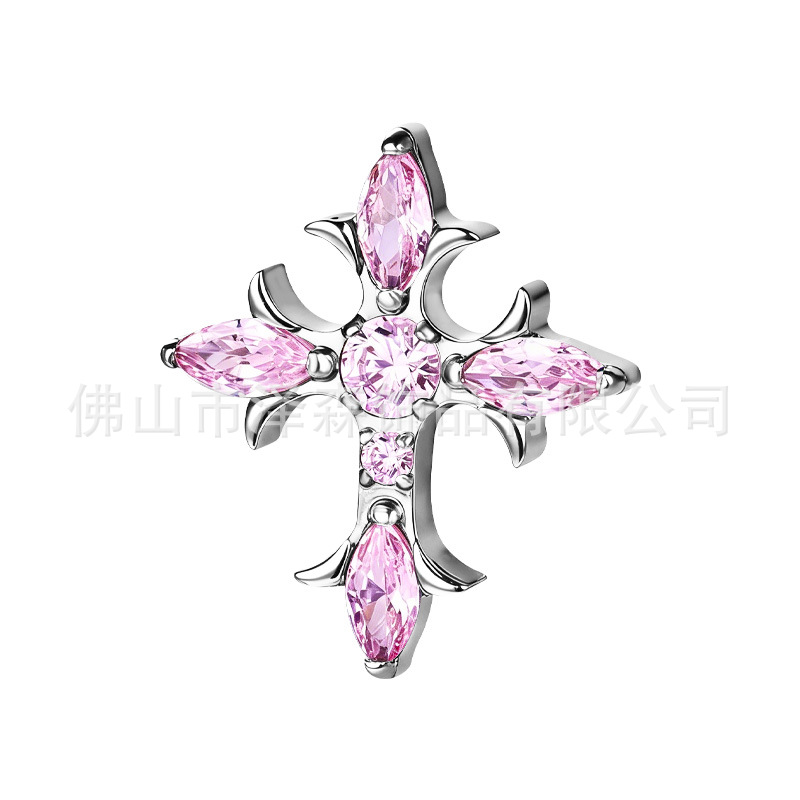 F136 Titanium Alloy Ear Studs Thorn Cross Croix De Croix Ear Cartilage Studs G23 Titanium Lip Studs Body Piercing Jewelry - Image 5