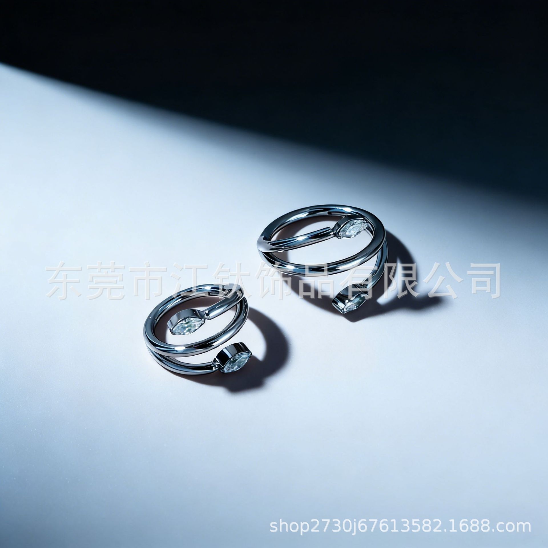 G23 Titanium Nose Ring Double-Ended Marquise Zircon Body Piercing Earring Stud 1.2x10mm - Image 3