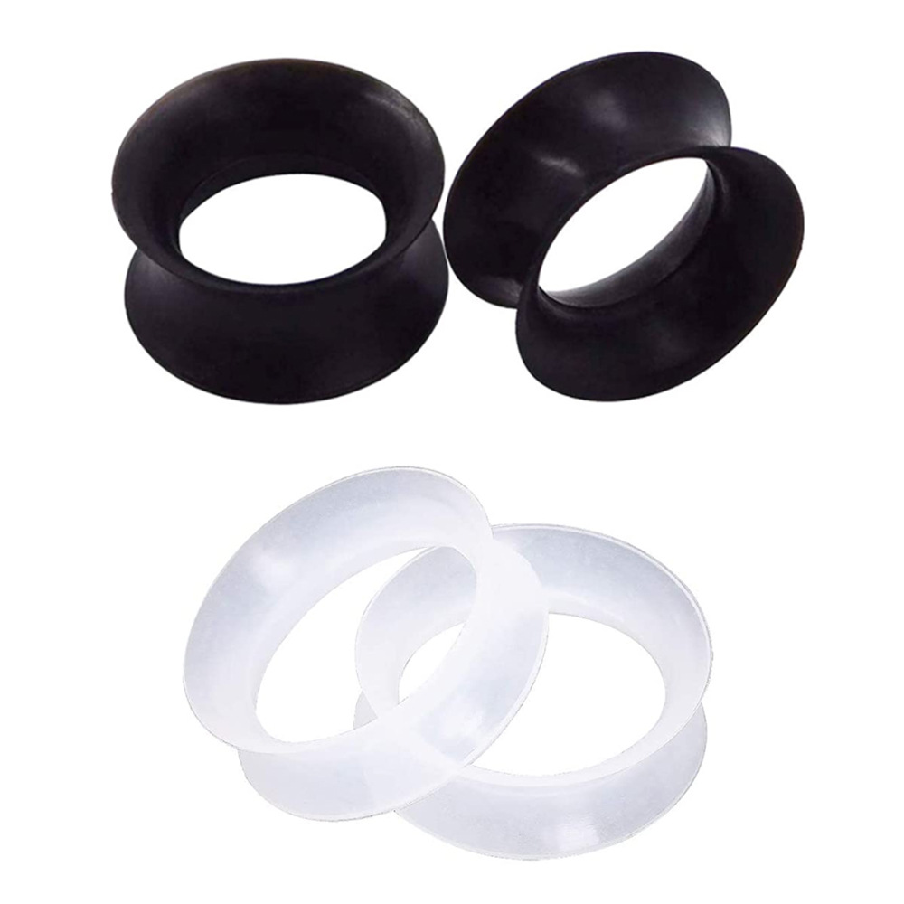 Cross-border Hollow Silicone Auricle Ear Expander Skin Color Soft Ear Plug 4-25mm Personality Piercing Ear Hole Support Large Ear Plug - Image 2