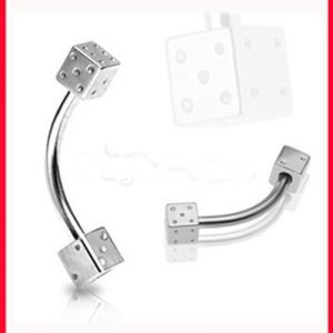 Fashion Curved Barbell Lip Ring Nose Nail Lip Stud Ear Stud Basic Piercing Jewelry