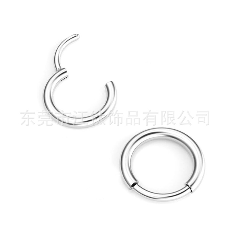 F136 Titanium Earring 16G 0.8mm Earring Nose Ring G23 Titanium Alloy Body Piercing Jewelry Earbone Earrings - Image 5