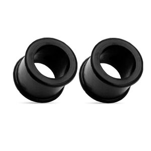 Black Wheel Silicone Auricle Ear Plug Expander 25mm - Stainless Steel Star Piercing Jewelry for EBAY Amazon WISH