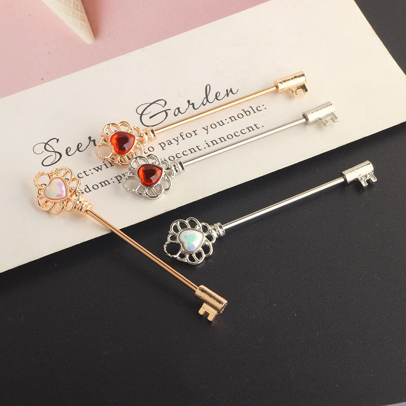 Industrial Barbell Ear Cartilage Earring Love Key Long Rod Ear Nail Jewelry Stainless Steel CZ - Image 4