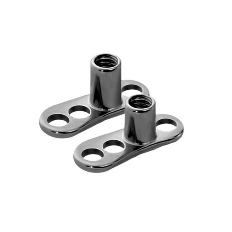 G23 Titanium Alloy Zircon Clavicle Needle Buried Nail Body Piercing Jewelry Earrings - Image 3