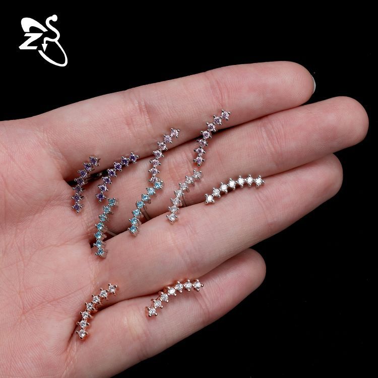 Butterfly Mini Zircon Ear Bone Nail Creative Earrings for Women - Image 3