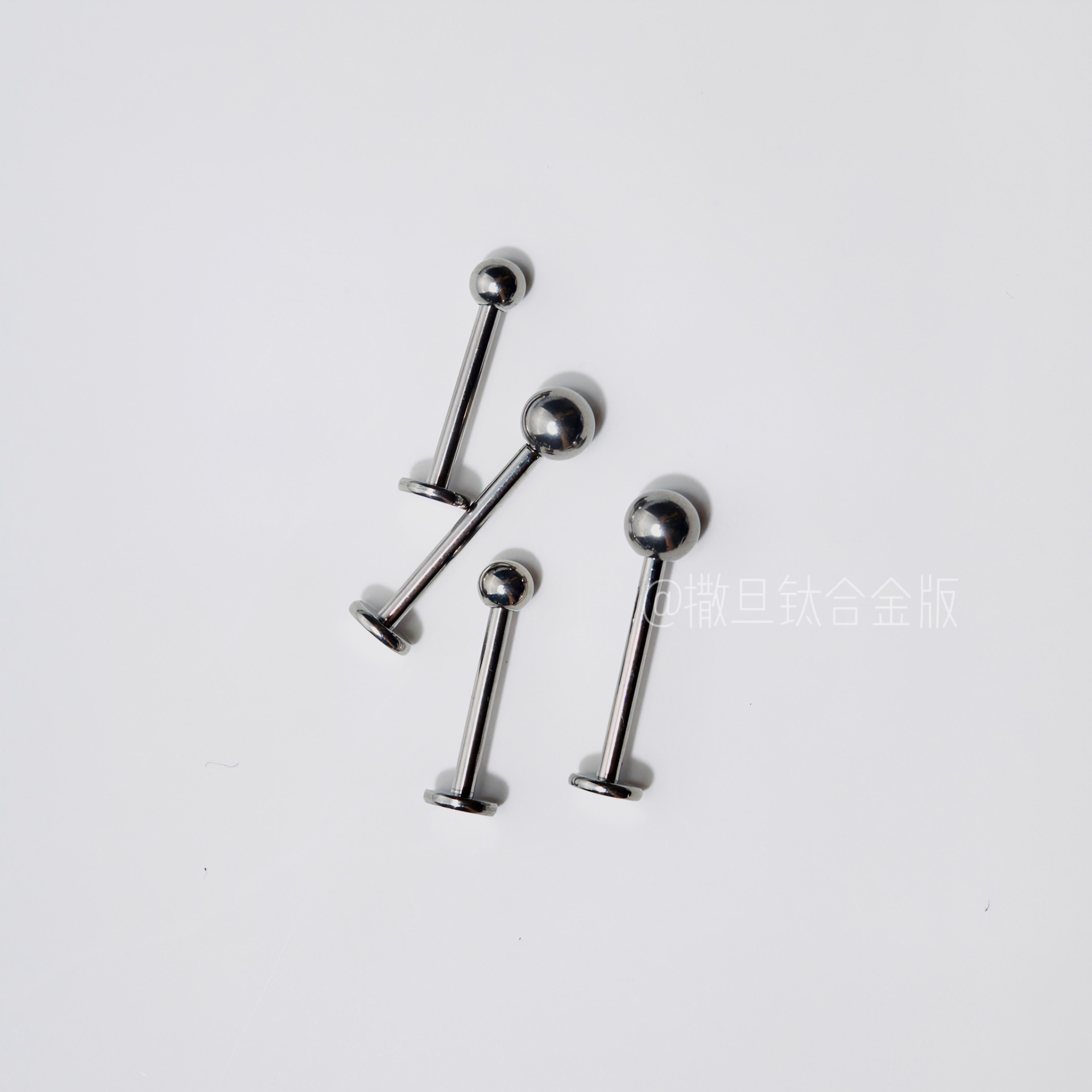 16G 6mm Internal Thread Lip Stud Titanium Ball Labret Flatback Ear Cartilage Piercing Jewelry - Image 3