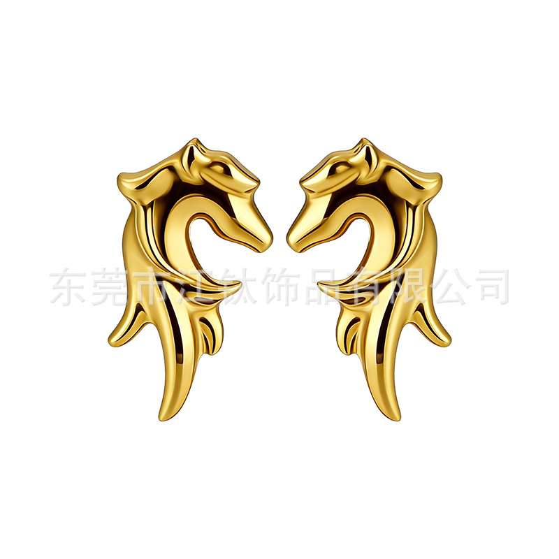 G23 Titanium Alloy Zodiac Animal Internal Thread Ear Cartilage Stud Earring - Image 5